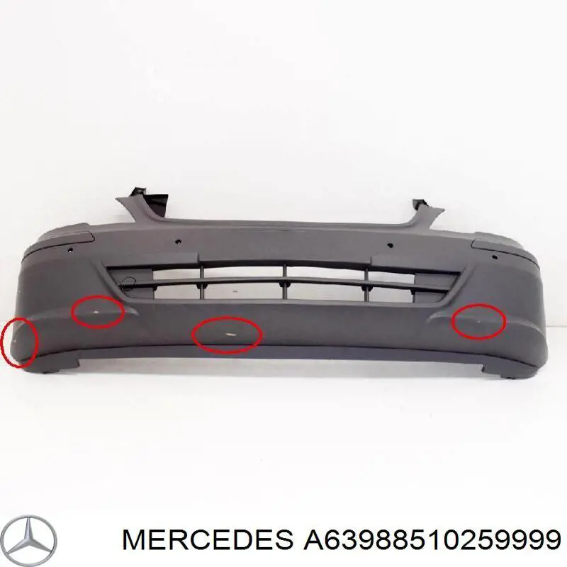 Zderzak przedni A63988510259999 Mercedes