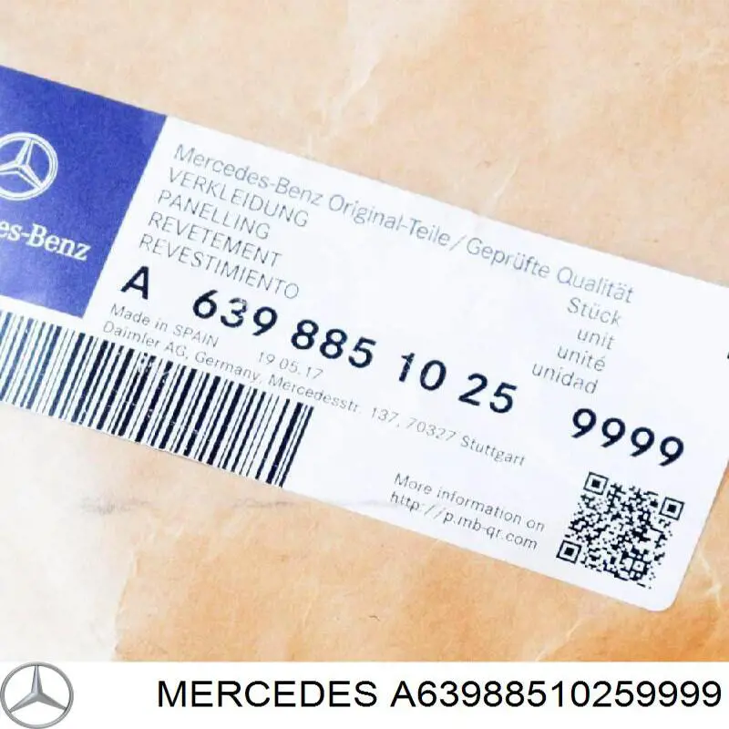 Do koszyka A63988510259999 Mercedes Zderzak przedni