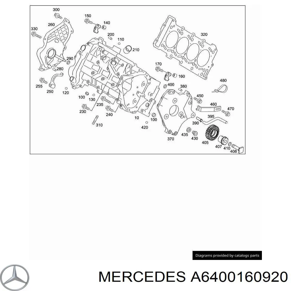 Do koszyka A6400160920 Mercedes Uszczelka głowicy cylindrów