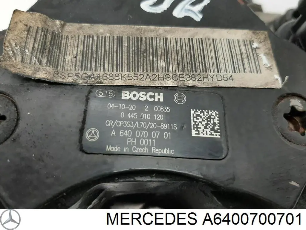 Pompa wtryskowa wysokiego ciśnienia A6400700701 Bosch