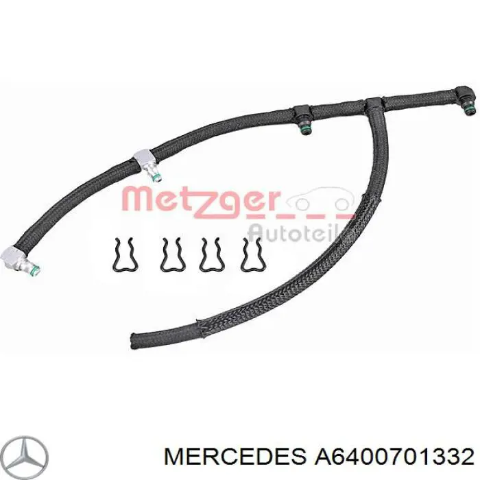 A6400701332 Mercedes Rurka paliwa, zwrotna od wtryskiwaczy
