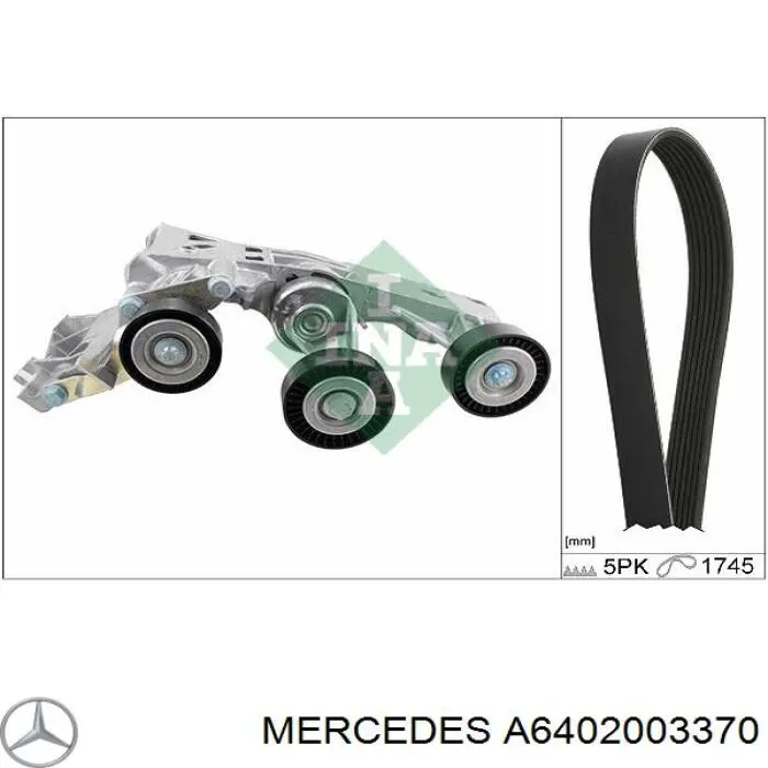 Do koszyka A6402003370 Mercedes Napinacz paska napędowego