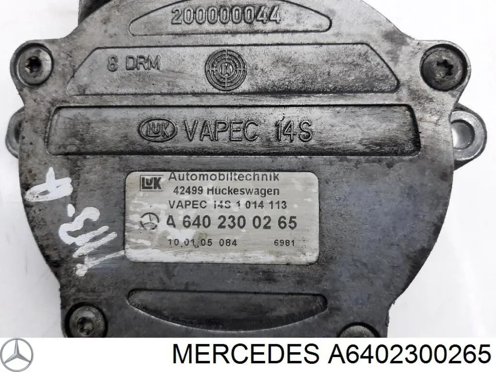 Do koszyka Pompa podciśnienia Mercedes A  W169