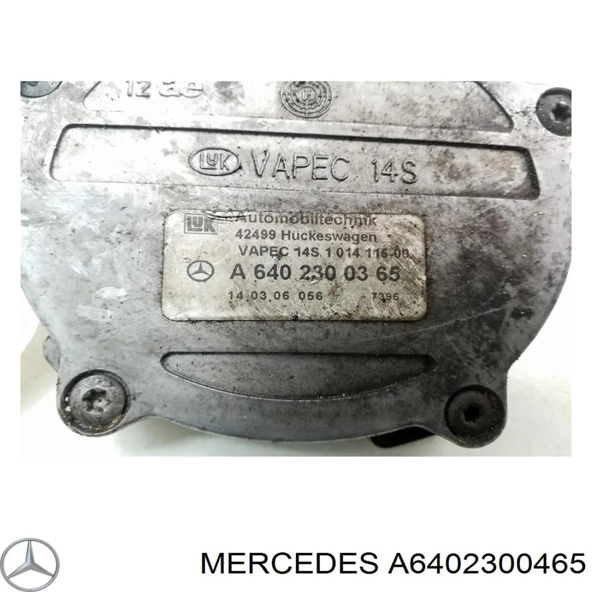 Do koszyka Pompa podciśnienia Mercedes B  W245