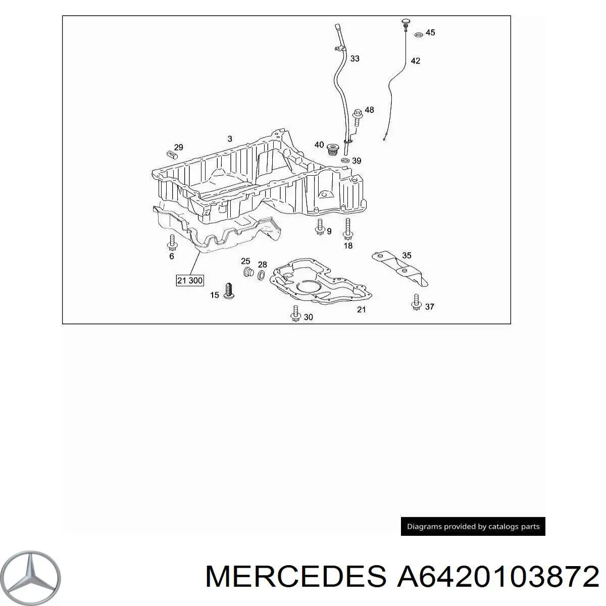 A6420103872 Mercedes Bagnet poziomu oleju w silniku