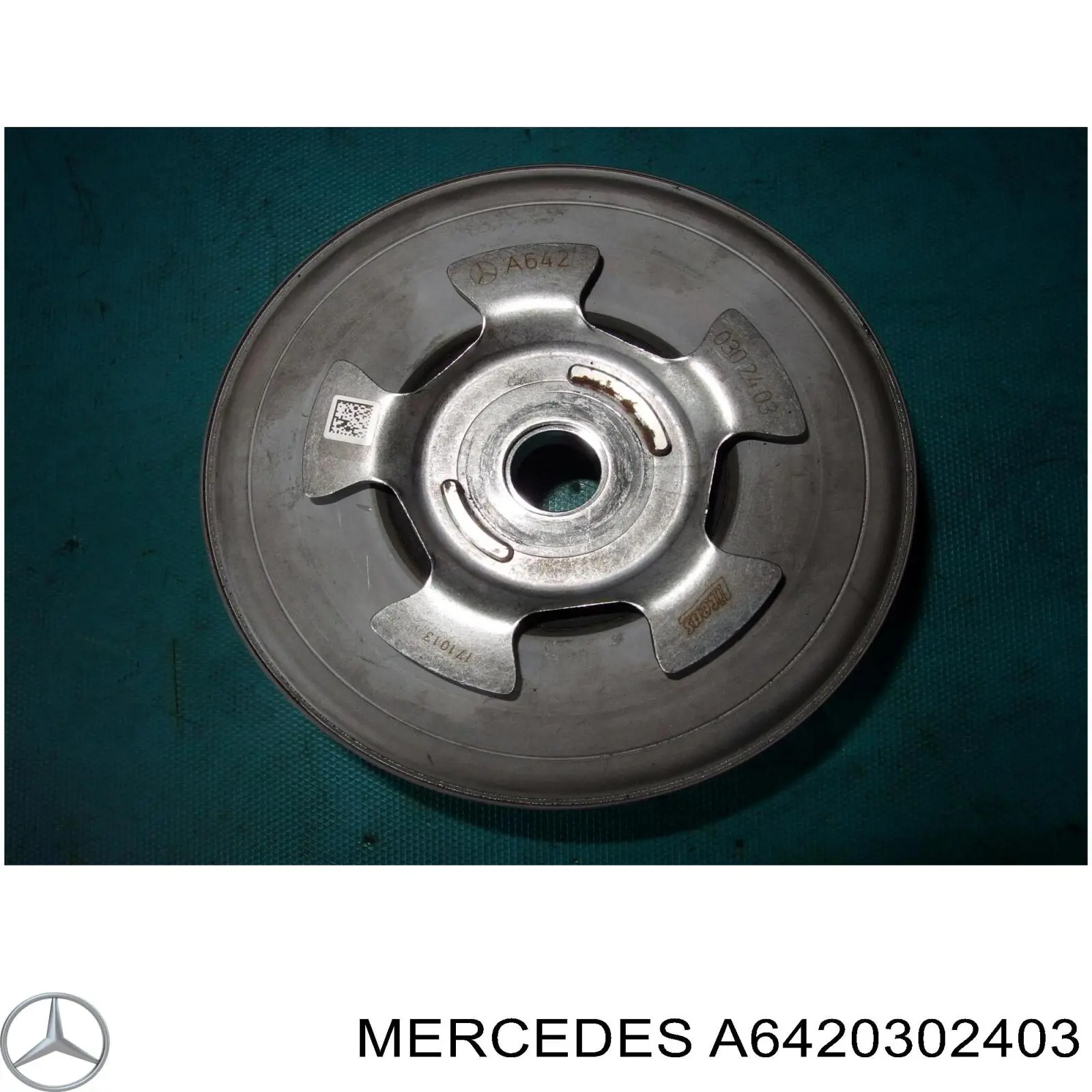 A6420302403 Mercedes Koło pasowe wału korbowego