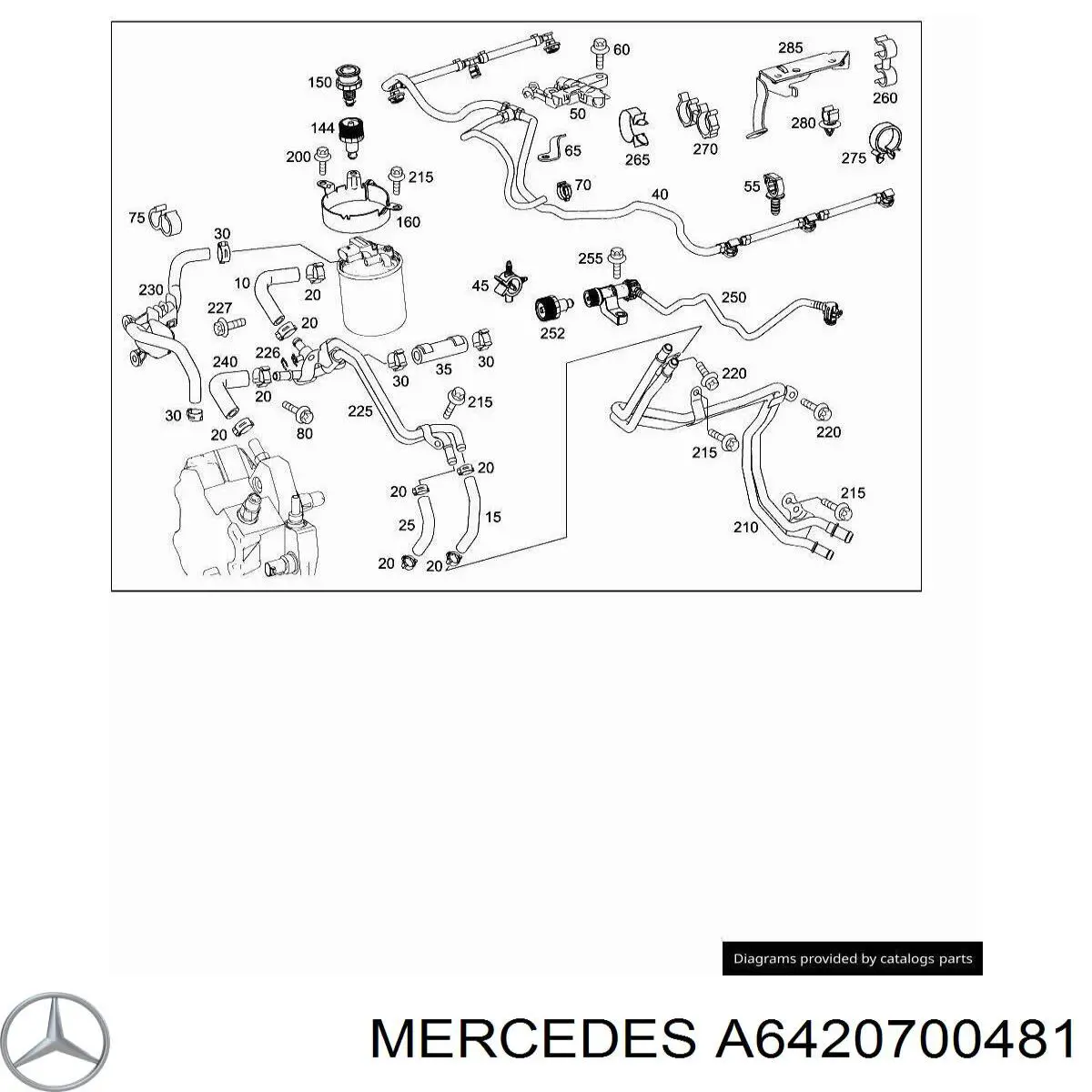 A6420700481 Mercedes Wtryskiwacz paliwa