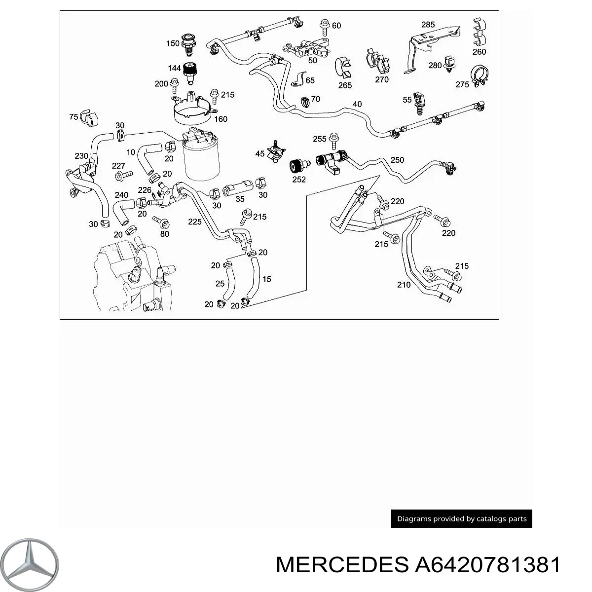 A6420781381 Mercedes Wąż paliwowy, uniwersalny