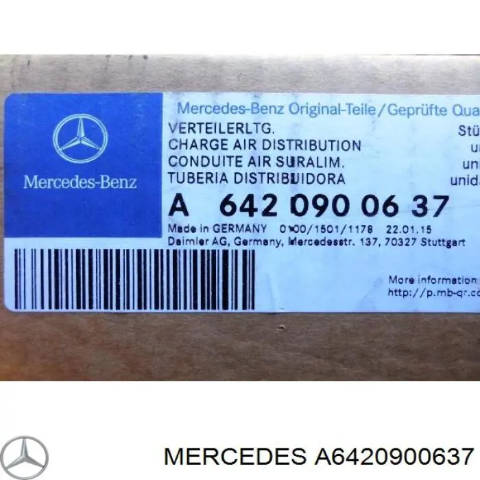 Kolektor ssący prawy Mercedes A6420900637 cena, od 228,14 USD
