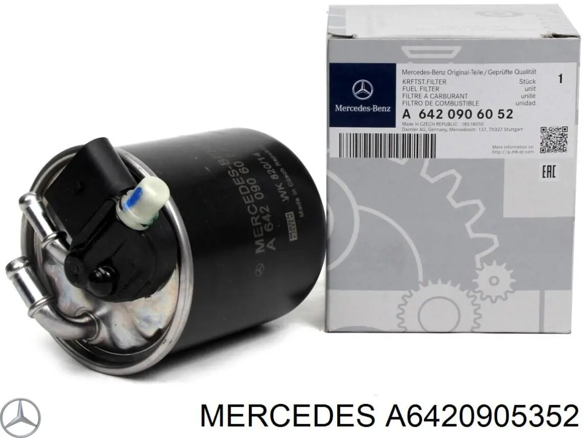 Filtr paliwa Mercedes A6420905352 cena, od 107,84 USD