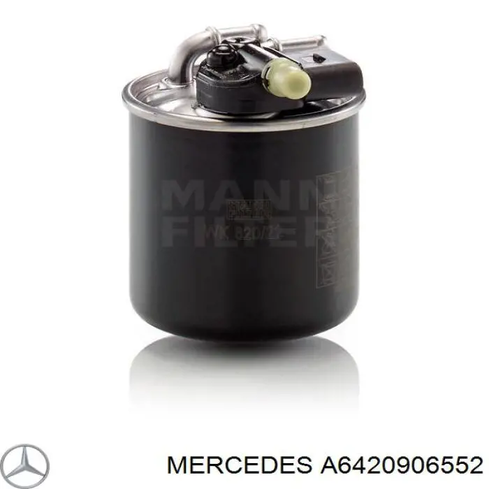 Filtr paliwa Mercedes A6420906552 cena, od 61,72 USD