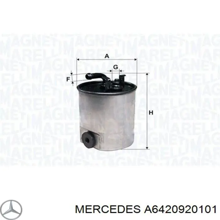 Filtr paliwa Mercedes A6420920101