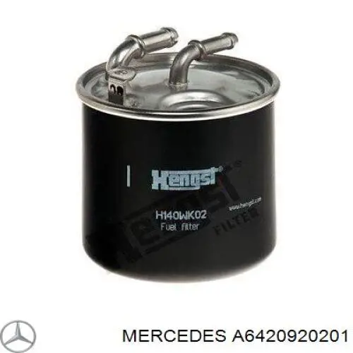 Filtr paliwa Mercedes A6420920201 cena, od 37,59 USD
