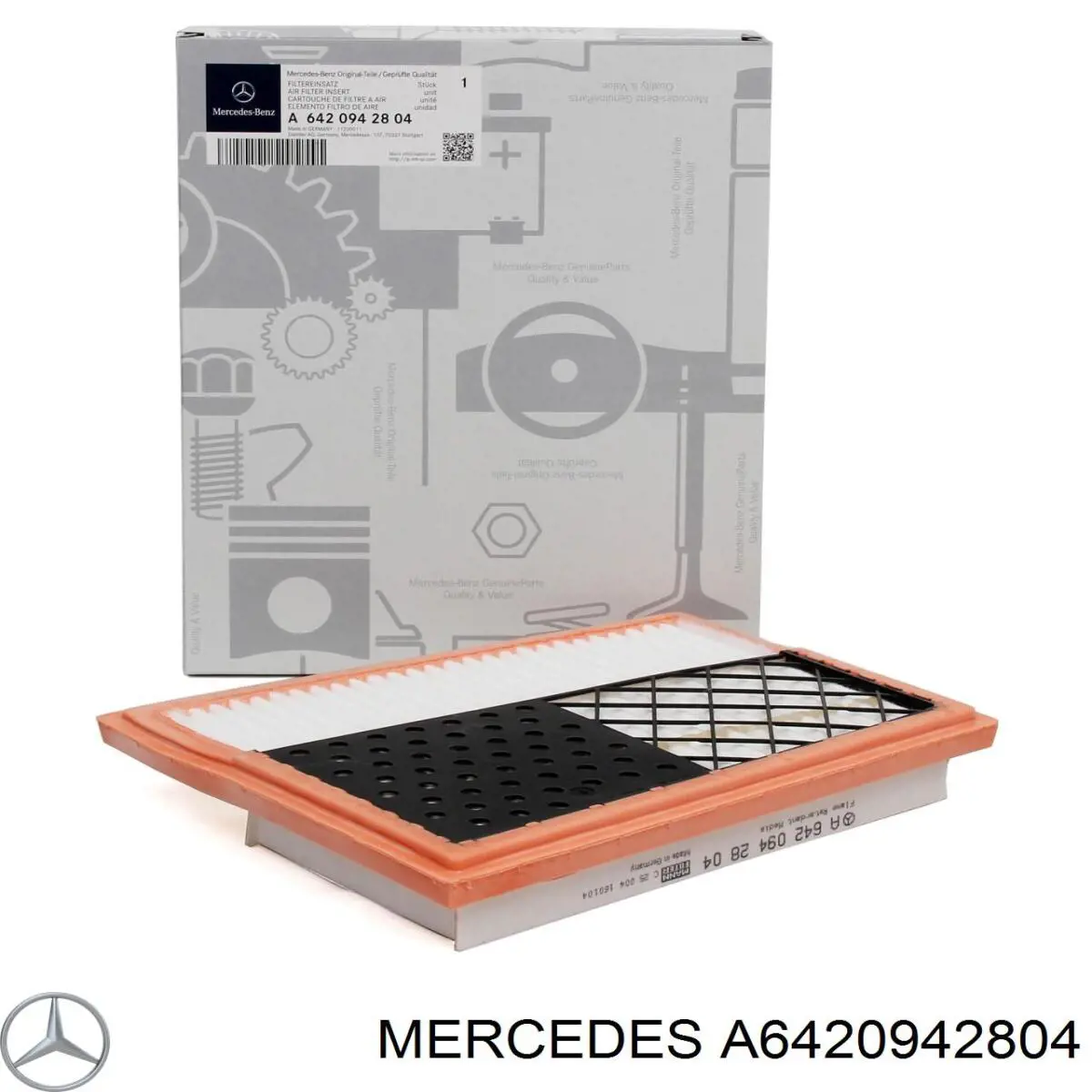 Filtr powietrza Mercedes A6420942804 cena, od 19,67 USD