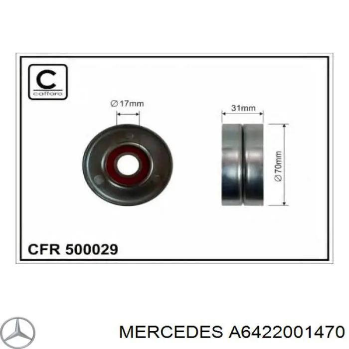 A6422001470 Mercedes Napinacz paska napędowego