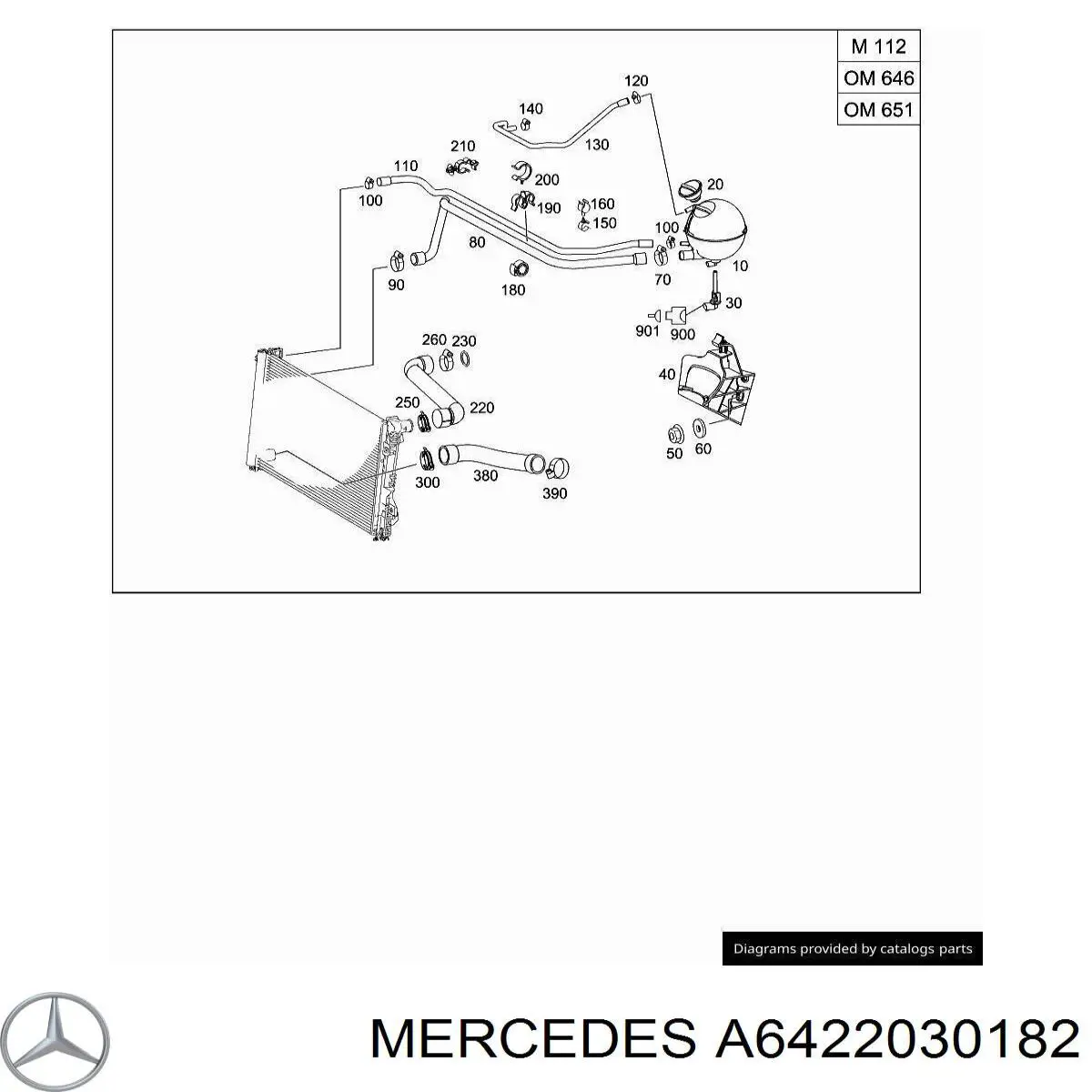  Mercedes A6422030182 cena, od 55,41 USD