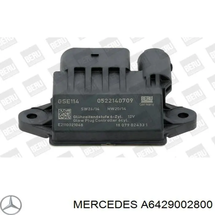 Przekaźnik świec żarowych Mercedes A6429002800 cena, od 117,60 USD