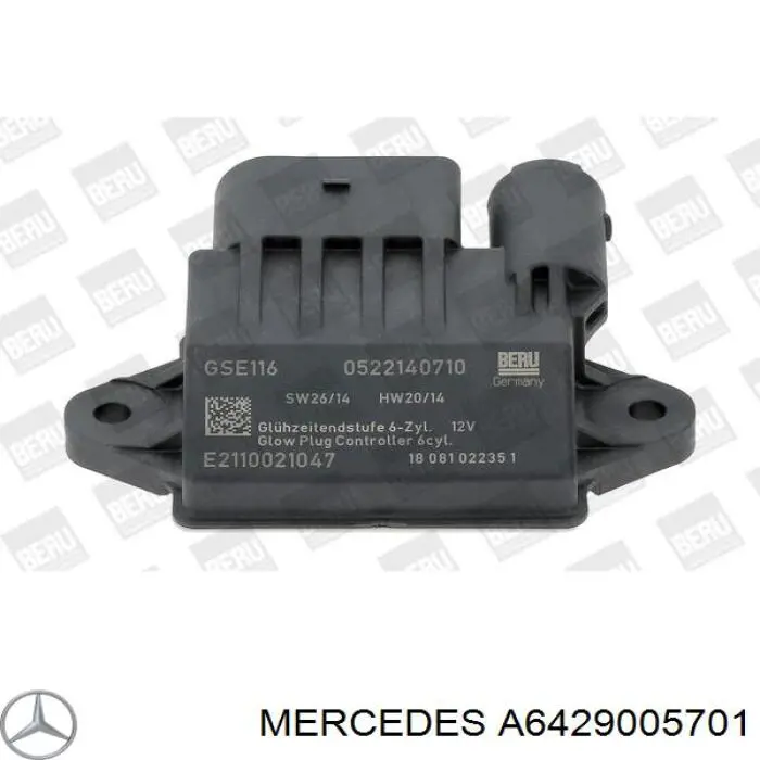 Do koszyka A6429005701 Mercedes Przekaźnik świec żarowych
