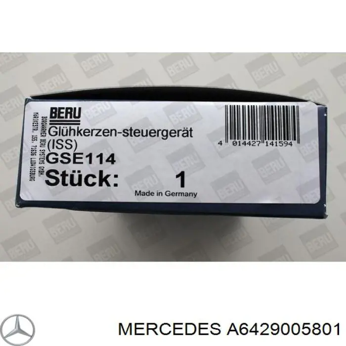 Do koszyka A6429005801 Mercedes Przekaźnik świec żarowych