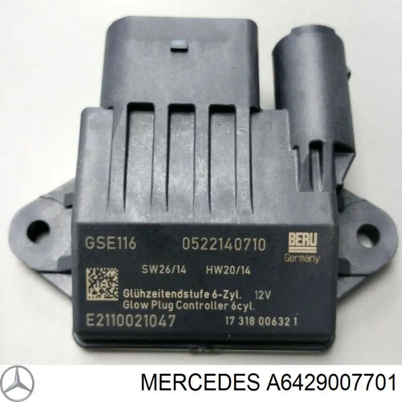 Przekaźnik świec żarowych Mercedes A6429007701