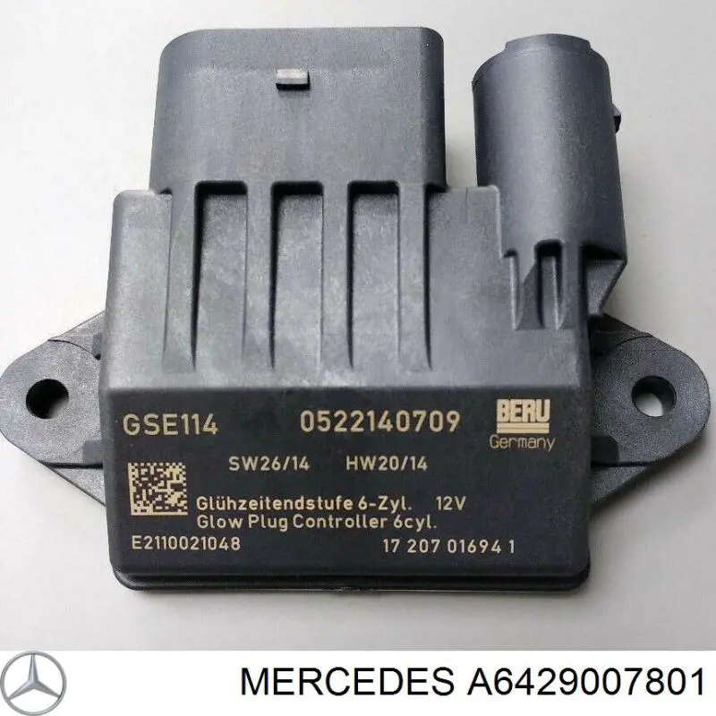 Przekaźnik świec żarowych Mercedes A6429007801 cena, od 134,64 USD