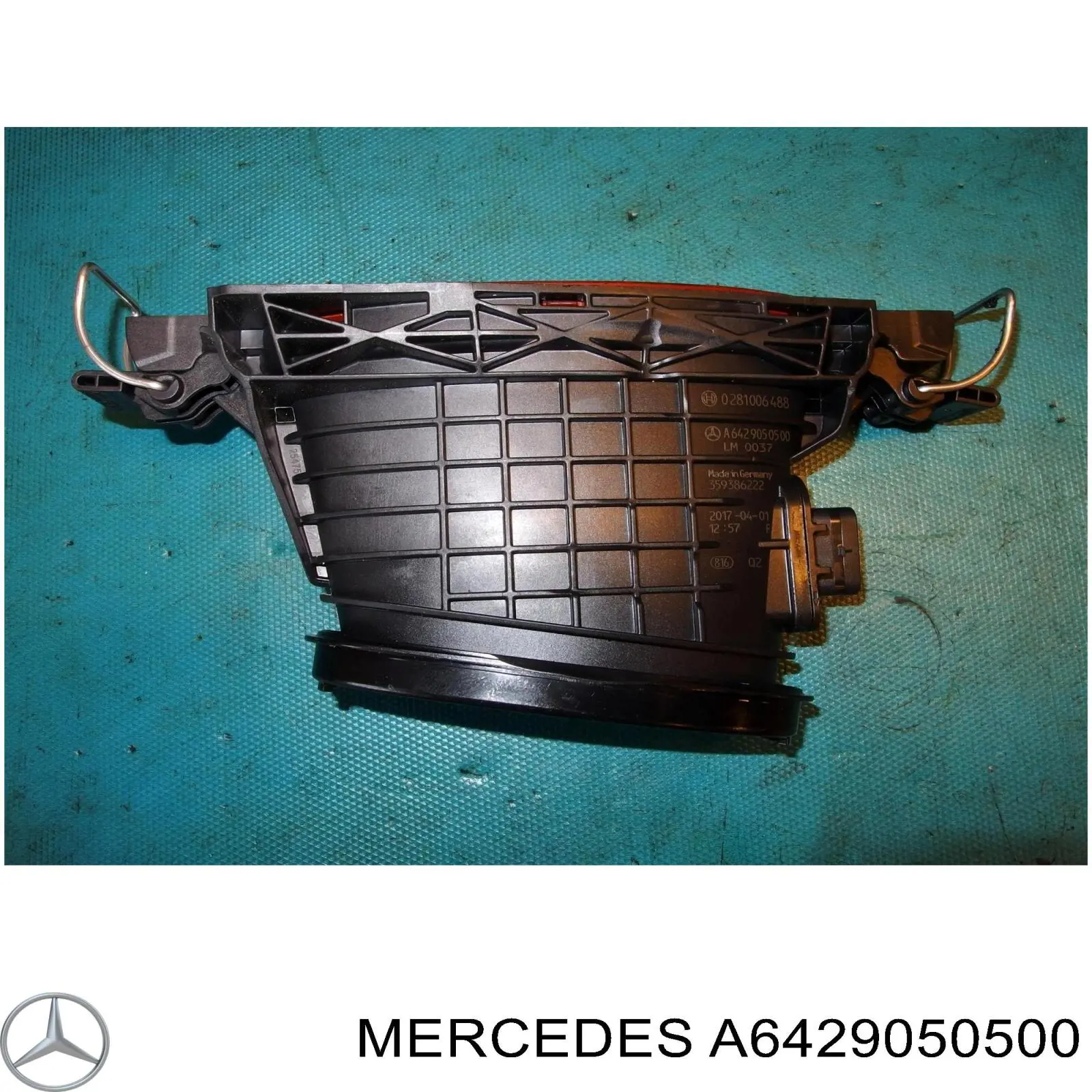 A6429050500 Mercedes Czujnik przepływu powietrza, przepływomierz powietrza M.A.F.