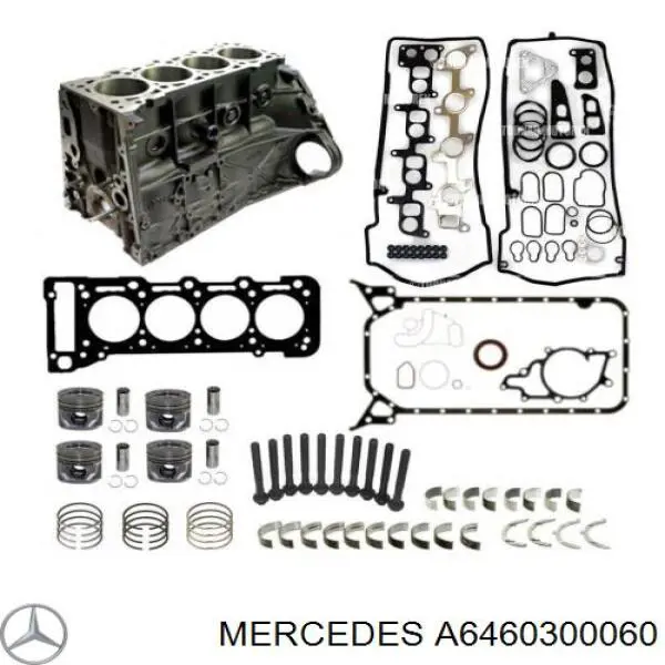 Panewki korbowodowe wału korbowego, zestaw, standardowe (STD) Mercedes A6460300060 cena, od 26,95 USD