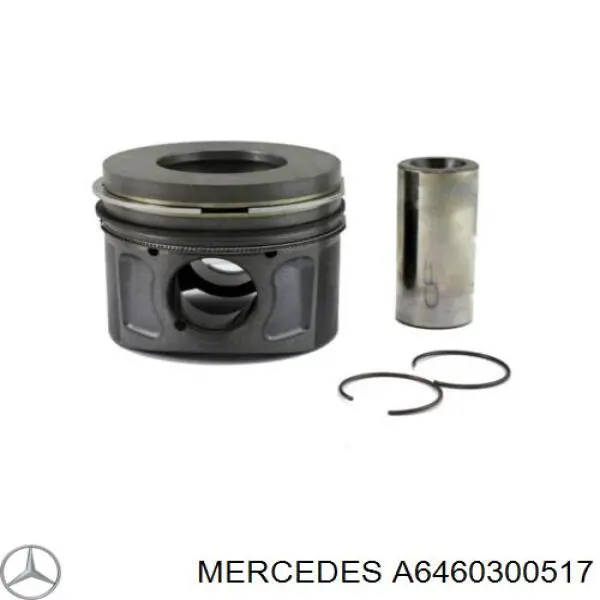 A6460300517 Mercedes Tłok, komplet do jednego cylindru, STD