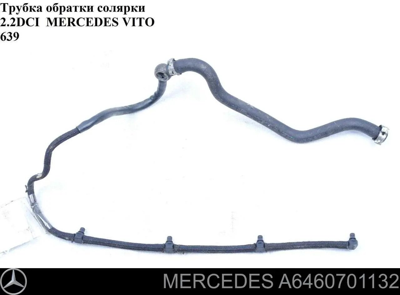 Do koszyka A6460701132 Mercedes Rurka paliwa, zwrotna od wtryskiwaczy