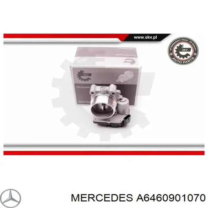 Do koszyka A6460901070 Mercedes Przepustnica, komplet