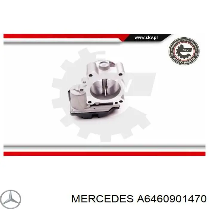 Przepustnica, komplet Mercedes A6460901470 cena, od 97,05 USD