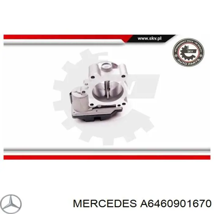 A6460901670 Mercedes Przepustnica, komplet
