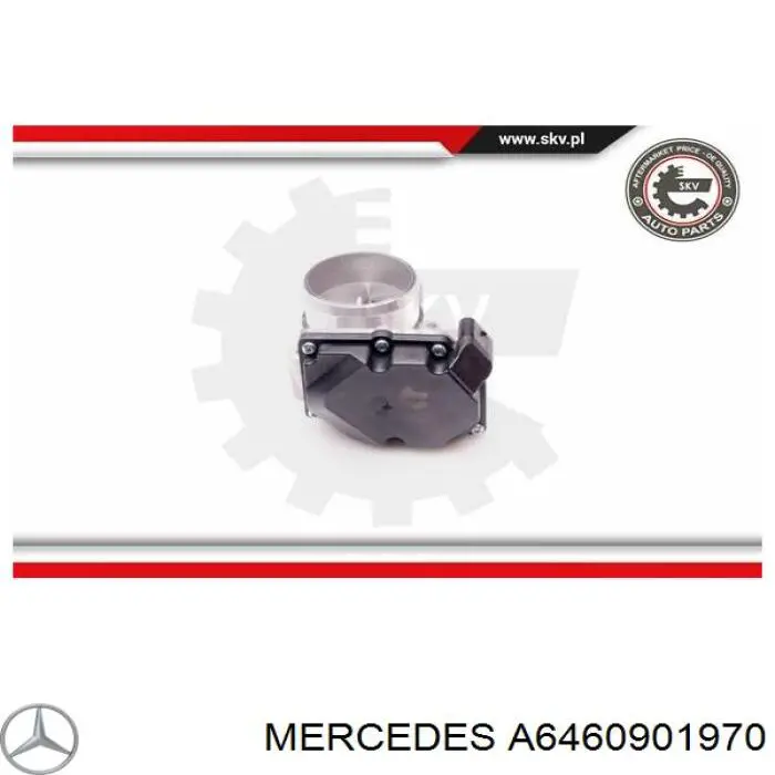 A6460901970 Mercedes Przepustnica, komplet