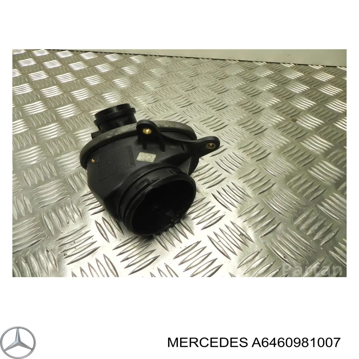 Do koszyka A6460981007 Mercedes Króciec powietrza, wylot z turbiny (doładowanie)