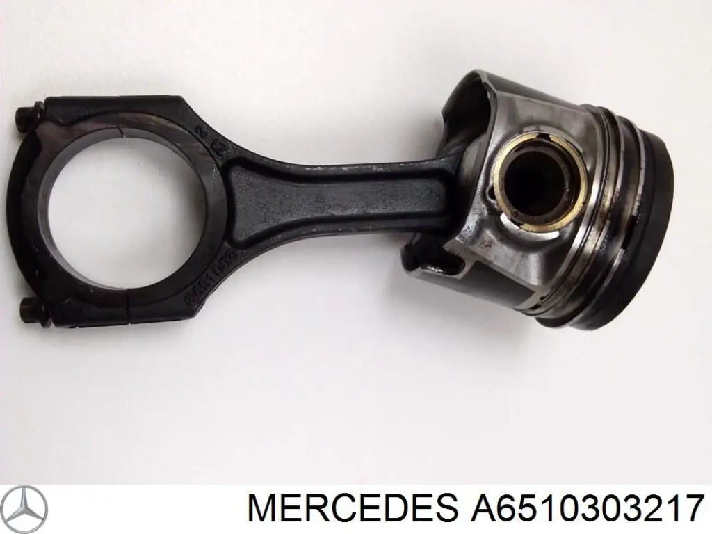 A6510303217 Mercedes Tłok, komplet do jednego cylindru, STD