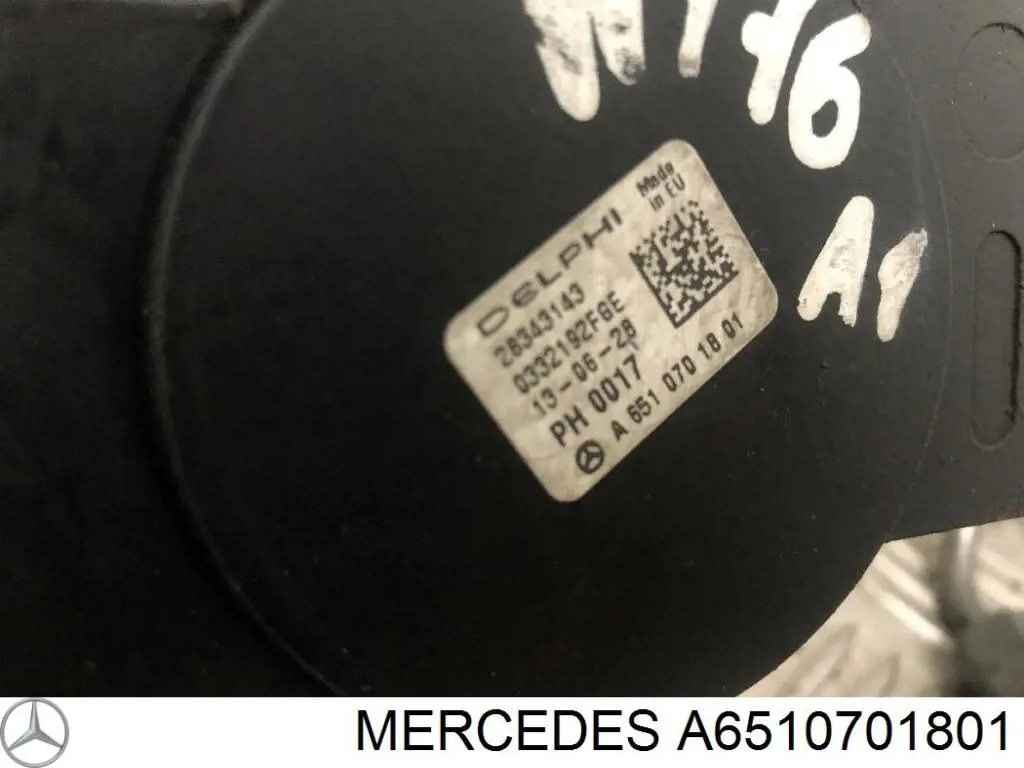 Pompa wtryskowa wysokiego ciśnienia A6510701801 Mercedes