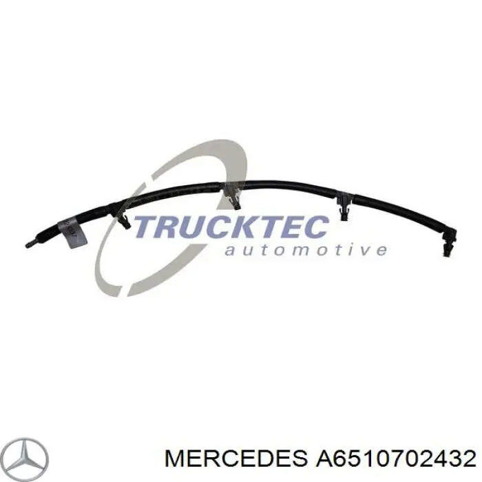 Do koszyka A6510702432 Mercedes Rurka paliwa, zwrotna od wtryskiwaczy