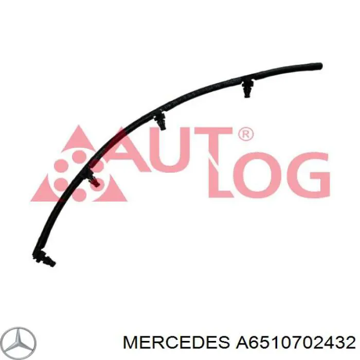 Rurka paliwa, zwrotna od wtryskiwaczy Mercedes A6510702432 cena, od 35,26 USD