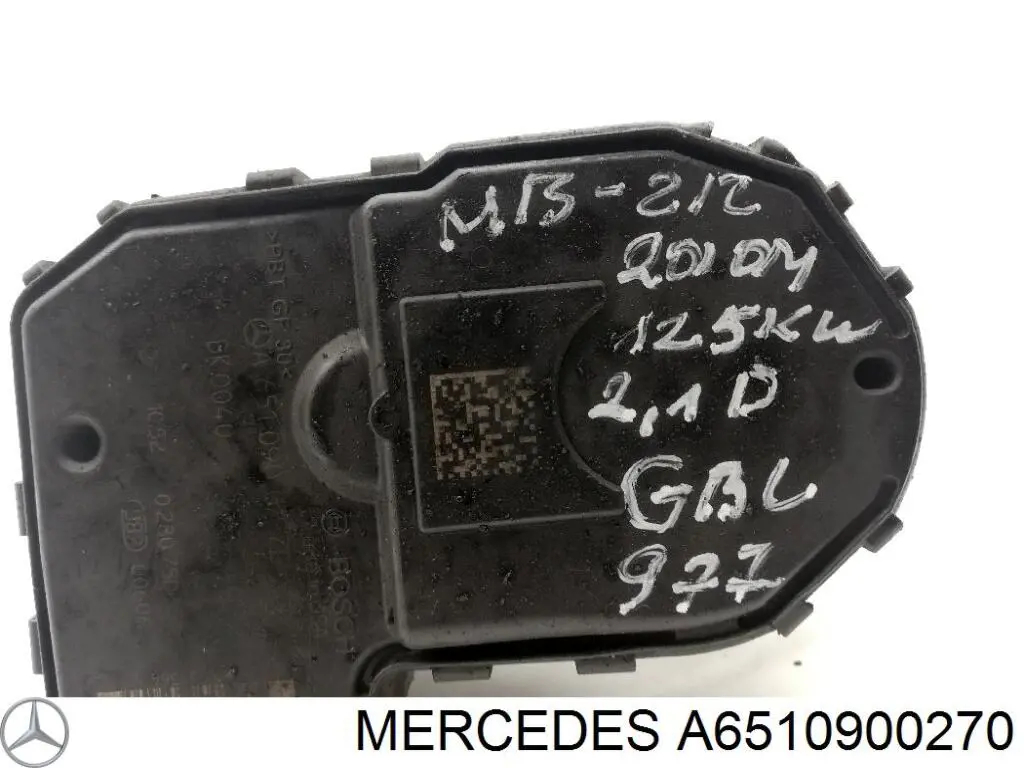 Przepustnica, komplet Mercedes A6510900270 cena, od 98,75 USD
