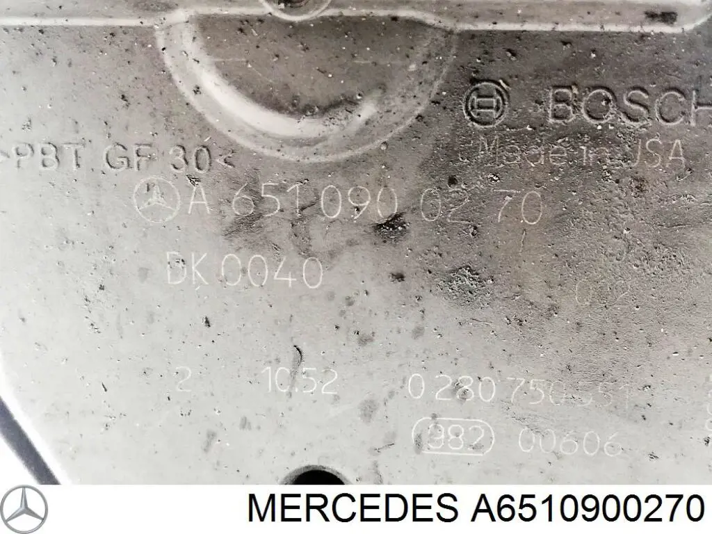 A6510900270 Mercedes Przepustnica, komplet