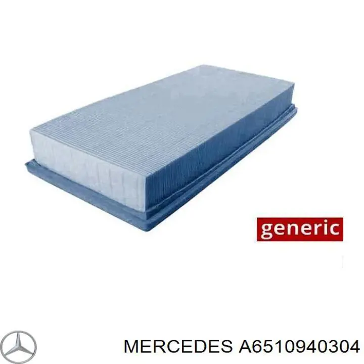 Do koszyka A6510940304 Mercedes Filtr powietrza