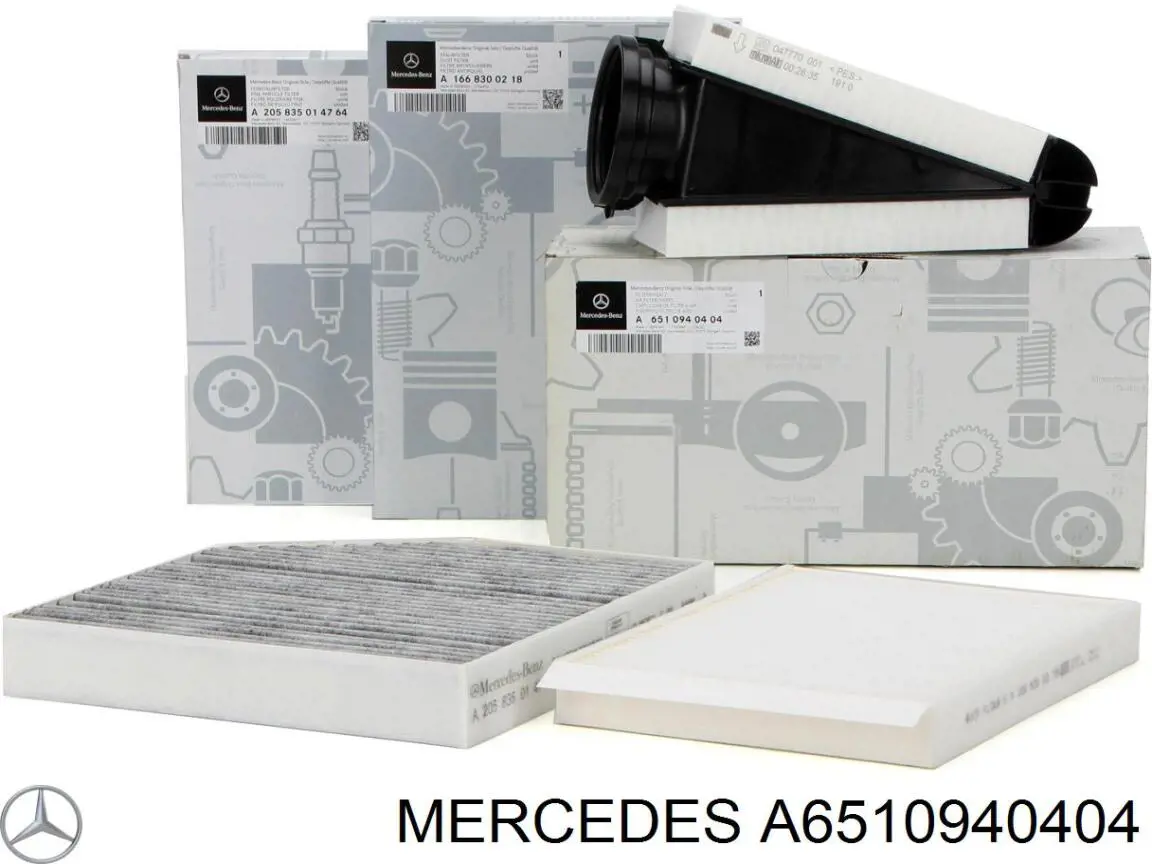 Filtr powietrza Mercedes A6510940404 cena, od 29,10 USD