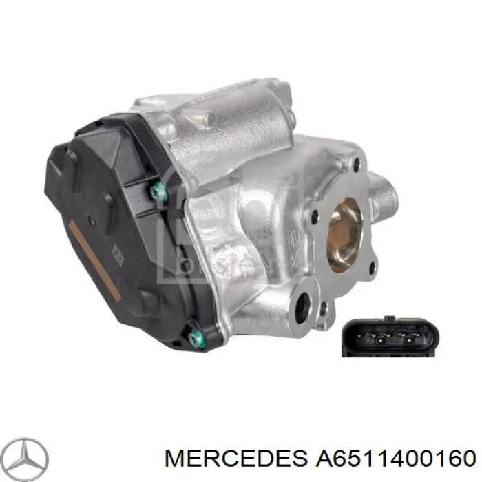 Do koszyka A6511400160 Mercedes Zawór recyrkulacji spalin EGR
