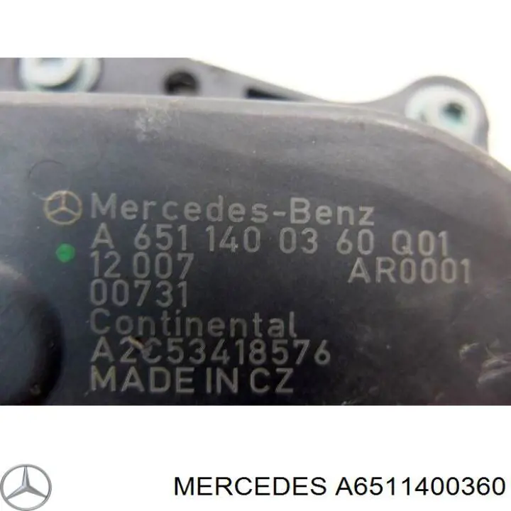 Zawór recyrkulacji spalin EGR Mercedes A6511400360 cena, od 113,63 USD