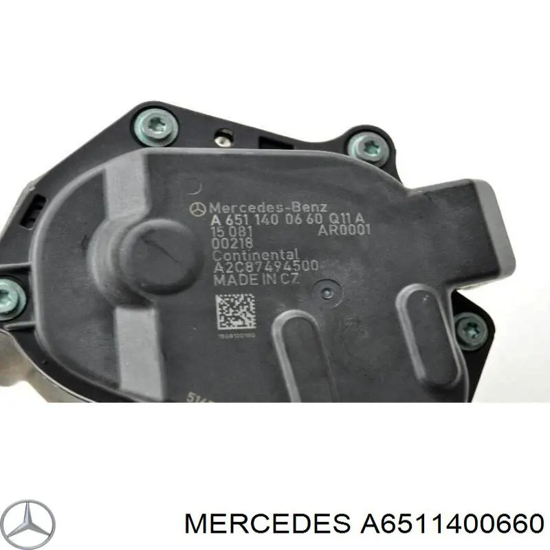 Do koszyka A6511400660 Mercedes Zawór recyrkulacji spalin EGR