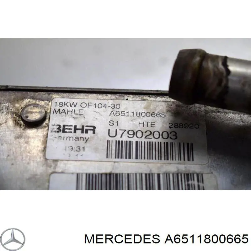 Chłodnica oleju A6511800665 Mercedes