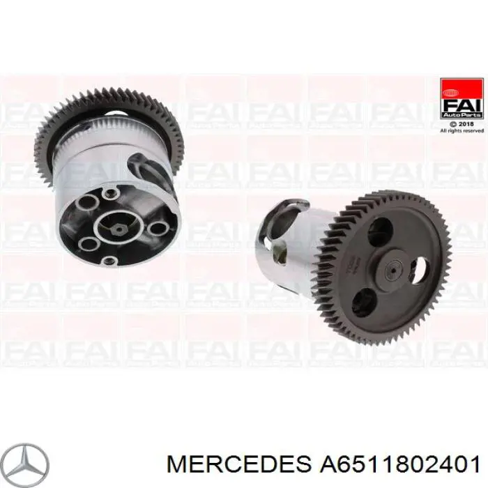 Pompa oleju Mercedes A6511802401 cena, od 158,78 USD