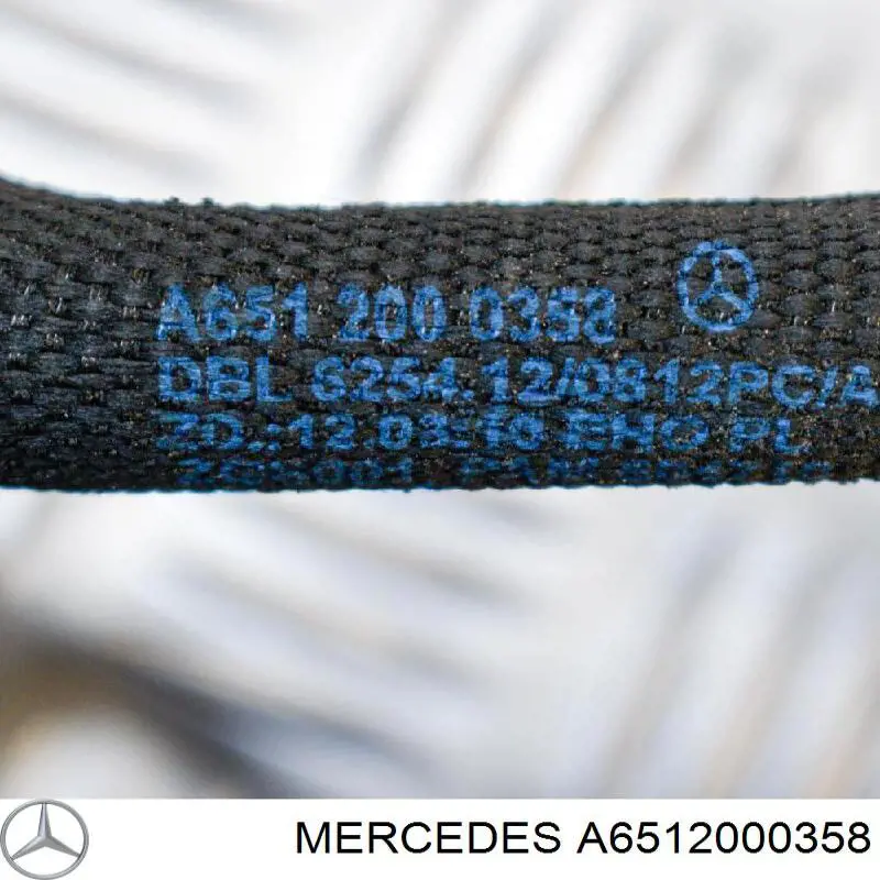 6512000358 Mercedes Króciec wentylacji kadłuba (separatora oleju)
