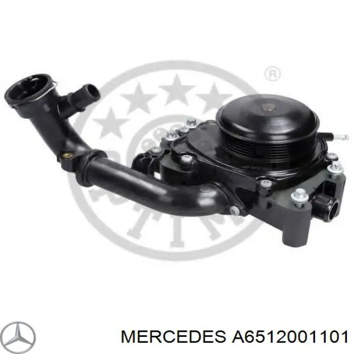 Do koszyka A6512001101 Mercedes Pompa chłodząca wodna