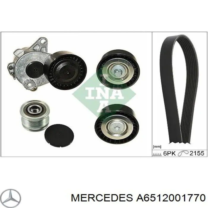 A6512001770 Mercedes Napinacz paska napędowego